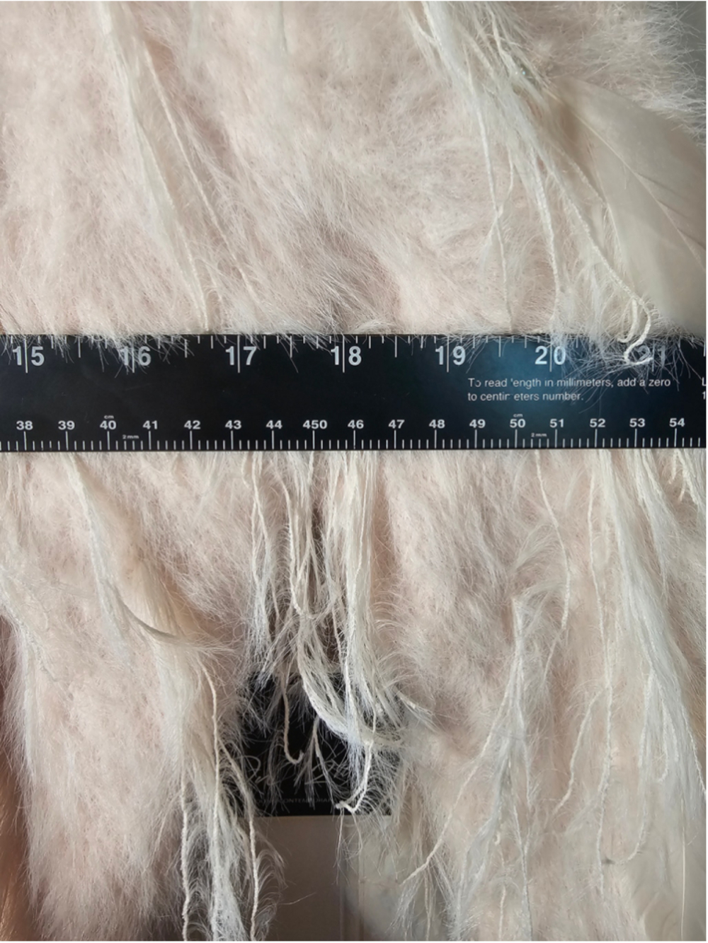 On 12th Pink Ostrich Feather Trim Eyelash Fuzzy Sweater Pearls Medium NWT - Picture 7 of 7
